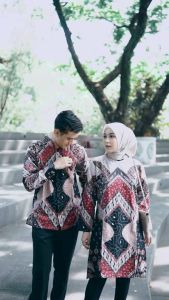 Baju Batik Aluna Couple Mewah Setelan Atasan Untuk Pesta Pernikahan Berkualitas Premium Terbaru n Kekinian Setelan Atasan Keren CBA 008