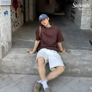 เสื้อยืด เสื้อยืดคอกลม เสื้อยืดผู้หญิง เสื้อยืดผู้ชาย เสื้อผ้าฝ้าย  เสื้อสีพื้น  เหมาะทั้งชายและหญิง