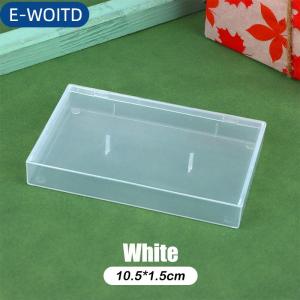 E-WOITD  1 cái hộp Băng Cassette hộp đựng trong suốt Hộp Băng trống ghi âm từ tính hộp chống bụi