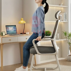 Kerusi Office Chair Computer Chair Kerusi Pejabat Ergonomic Gaming Chair Kerusi Belajar Mesh Meeting Chair With Headrest