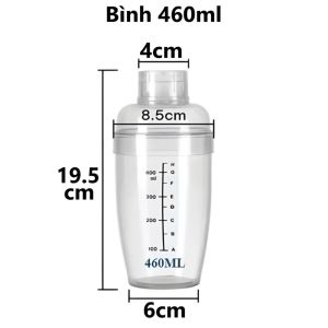 Bình Pha Chế Bình Lắc Shaker Chia Vạch Việt Nhật Nhựa Nguyên Sinh Cao Cấp An Toàn Tuyệt Đối