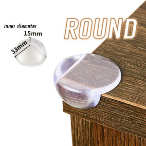 (1 PIECE) Baby Safety L SHAPE / ROUND Table Corner Guard Anti Collision Transparent Corner Edge Furniture Protector