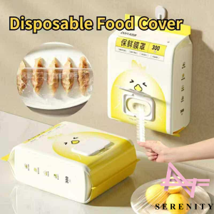 SERENITY Refrigerator Leftovers Fresh-Keeping Cover Disposable 300pcs/pack Elastic Food Covers Food Grade