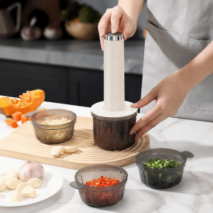 SAVIA Plastic Electric Meat Grinder USB Rechargeable Efficient Electric Food Chopper Multi-functional Powerful Motor Baby Food Processor for Kitchen