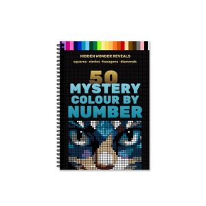 LANCE Thickened Color by Number Book Creative Clear Lines Animal Coloring Book Mystery Sketchbook Handmade Art Painting Pad Leisure