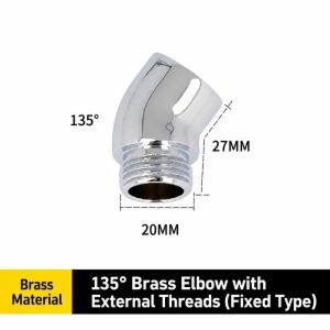 LONGB Kết nối G1/2 Bộ chuyển đổi đầu vòi sen 90 °   135 °   Góc Xịt Phủ Bề  Bộ chuyển đổi góc khuỷu tay Phổ quát Bạc Bộ chuyển đổi vòi sen cầm tay Vòi sen cầm tay