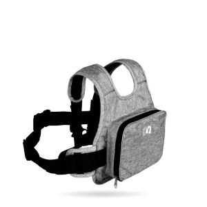 Baby Motorcycle Safety Harness Adjustable Kid Riding Belt With Storage Bag Breathable Linen Foam Cotton