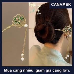 【CANAMEK】 Cổ Điển Trung Quốc Hoa Fringe Tóc Sticks Thời Trang Nữ Kim Loại Kẹp Tóc Dính Tóc Tóc Trang Trí Đồ Trang Sức Phụ Kiện