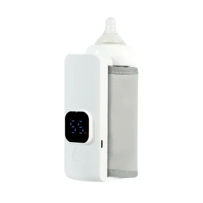 Portable milk Warmer Bottle Milk LED Display Functions Baby Bottle Warmer with 6-Level Temperature Regulation 10000mAh Battery 温奶器