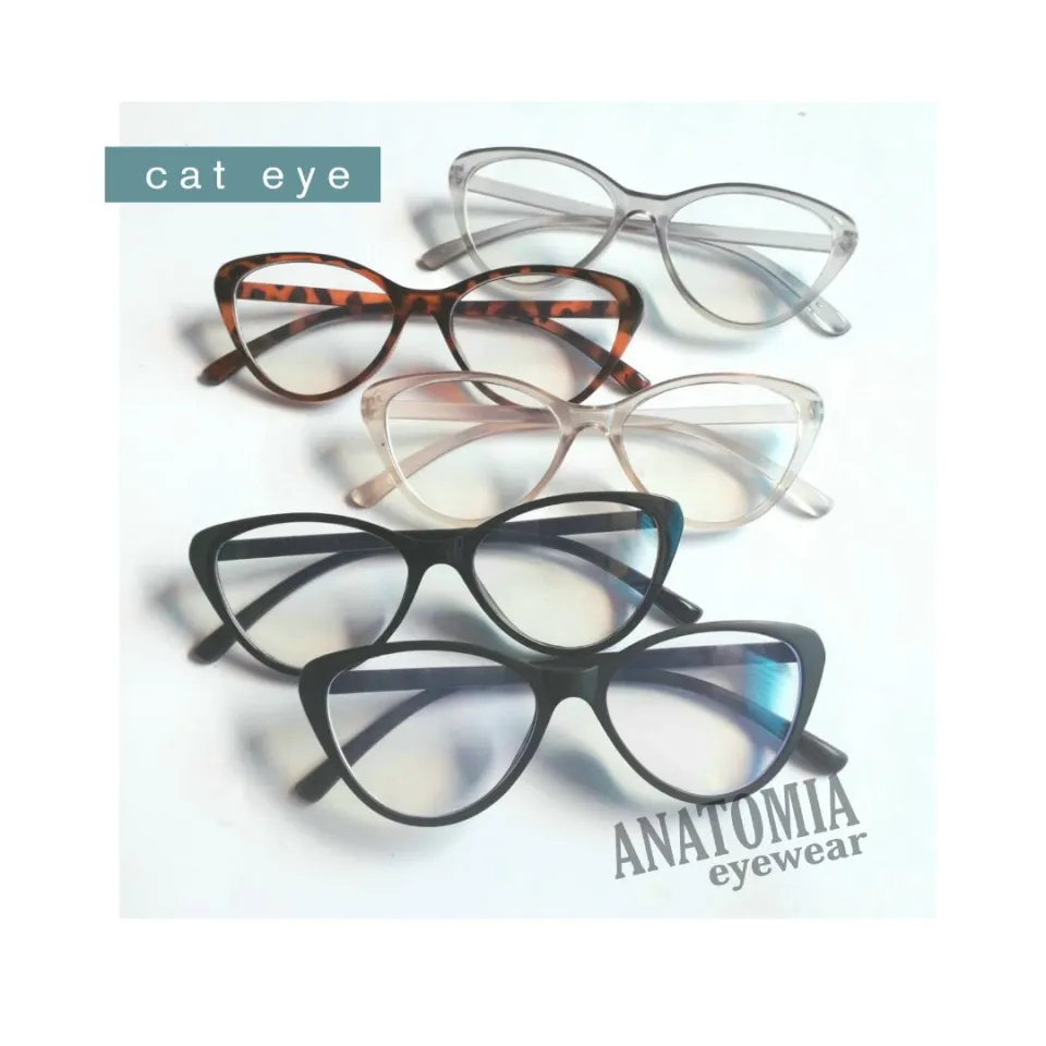 leopard kacamata frame cat eye wanita anti radiasi Lazada