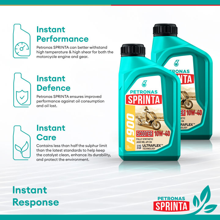 PETRONAS%20Sprinta%20for%20Suzuki%20Burgman%20400%20(import%20/%20larger)%202024%20to%202026%20A900%20Scooter%2010W-40%20Engine%20Oil%20-%20Image%203