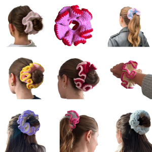 Tóc tết dây buộc tóc Bun scrunchies đàn hồi tóc dây Ruffle tóc scrunchy cổ điển hairbands Phụ kiện cho nữ
