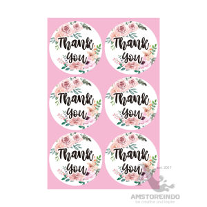 30 pcs Thank You Sticker 4.5 cm TY010 Waterproof