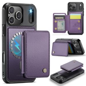 Detachable Magnetic Wallet Phone Case For iPhone 18 Pro Max 17 16 15 14 Luxury PU Leather Flip Card Holder Cover Shockproof Support Magnetic Wireless Charging