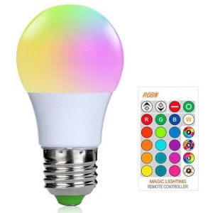 Lampu Bohlam Mini RGB Warna Warni dengan Remote 3W