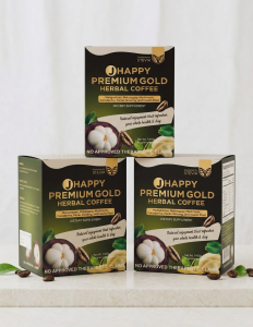 Jhappy Premium Gold Herbal Coffee TRIO - 3 Boxes.