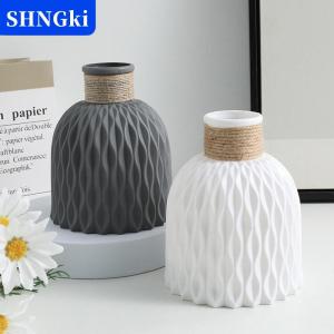 [COD] 🔥🔥🔥SHNGki 1 cái bình nước gợn sóng bằng nhựa trang trí sắp xếp Chậu hoa trang trí phòng khách gia đình phong cách Bắc Âu hiện đại