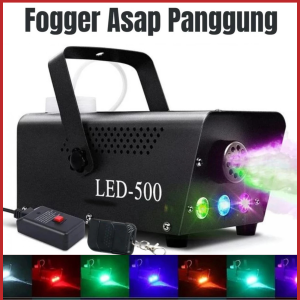 KALLA Taffled Mesin Fogger Alat Pembuat Asap Kabut Panggung RGB LED 500 with RGB LED - KY-LED500