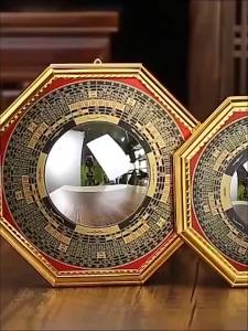 【Ship in 24H】开光 八卦镜 化煞鏡 凸镜 凹镜 镇宅化凶风水镜 罗经金边八卦鏡 風水擺件  Feng Shui Mirror Bagua Mirror Convex Mirror Concave Mirror Flat Mirror