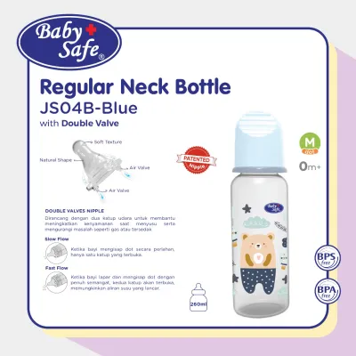 Botol Susu Bayi Baby Safe 150ml-250ml / Dot Bayi Bulat