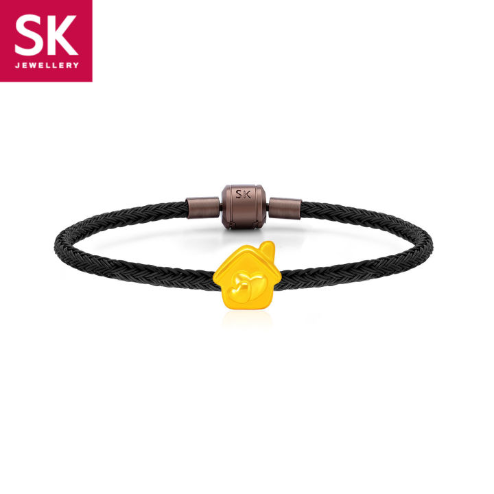SK Jewellery A Home Full of Love 999 Pure Gold Charm Bracelet Lazada