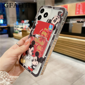 Gfaith New Case Realme C53 TPU Silicone MINI Couple Cartoon Soft Case Fashion Card Bag Cover Cute Phone Case RealmeC53 2023