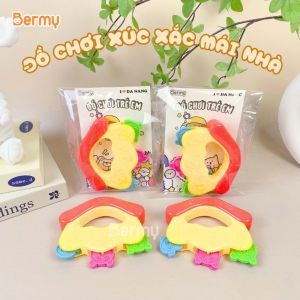 Đồ chơi xúc xắc lục lạc mái nhà cho bé Bermy - có tem nhãn công ty