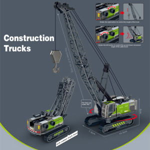 Construction Truck Toys Simulation Childrens Engineering Vehicle Toy Excavator Crane Car Model Toys for Kids
