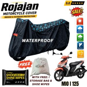 Mio i 125 Camouflage Rojajan Motorcycle Cover Waterproof Sunproof Indoor Outdoor with Bag + Shoe Wipes & Sticker