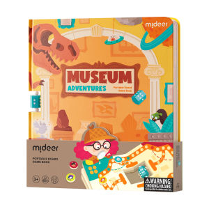 Mideer 6-in-1 Portable Board Game Book - Museum Adventures