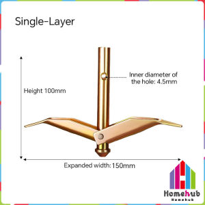 HB Ground Anchor Metal Sturdy Hook Ground Anchors Durable Single/Double-Layer Fixers For Greenhous