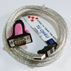 Cáp USB ra Com DB9 - Chuẩn USB 2.0 ra RS232 (Com 9 DB9 Kim đực) / 1.8m