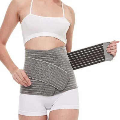 Postpartum Belly Band Girdle for Postnatal Adjustable Belly Wrap C-section Recovery Binder Abdominal Support Back Pain Relief
