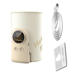USB C Baby Bottle Warmer with Intelligent Temperature Control for Travel Parents 6-gear Adjustable Milk Bottle Sleeve