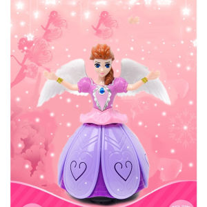 Đèn lồng búp bê cô tiên Đèn cô tiên khiêu vũ có nhạc xòe được váy có cán cầm tay