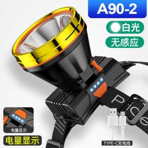 A90-2 2400mAh Headlamp 32 LED Rechargeable Waterproof Lampu Kuat Outdoor