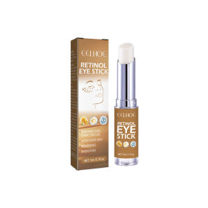 Eelhoe Retinol Eye Cream Stick Remove Dark Circles Eye Bags Fade Fine Line Anti Puffiness Anti-wrinkle Eye Cream Moisturizes and Tightens Skin Around the Eyes Improves Fine Lines Crows Feet Retinol Eye Balm Stick Eye Care