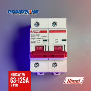 Himel HDB3w125 80 - 125A 2Pole Miniature Circuit Breaker
