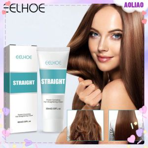 AOLIAO Eelhoe Correcting Protein Hair Straightening Cream Repairing Nutrients and Moisture Non-Deteriorating Hair Care Protein Correcting Cream Repairing Damaged Hair Smoothing & Shine Hair Straightening Cream (60ml)