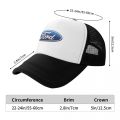 Ford  Logo Adult Grid Hat Men's Women's Baseball Cap High-Stiff Mesh Wearing Sun Sunscreen Outing Street Hip-Hop Sports l. 