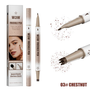 Waterproof Freckle Stamp Pen Natural Lifelike Fake Freckle Pen Long-Lasting Quick-Drying Smudge-Proof Makeup Pen