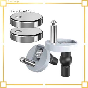 【Upgrade Your Style】 PurePlunge LadyHome22 2Pcs Toilet Seat Hinges Top Fix Hinge Pack Moungs Replacement Release Quick Screws For Toilet Bathroom Furniture Accessories ph
