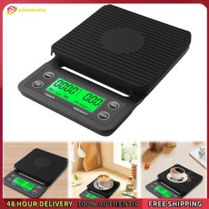 Winnereco 5/3kg Electronic Drip Coffee Scale 0.1g LCD Digital Display Timer Coffee Weight Tool Kitchen Coffee Scale with Timing
