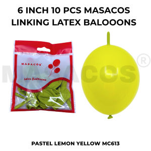 MASACOS 10 PCS 6 Inch Round Linking LOL Balloon | Belon Linking LOL Bulat 10 Biji 6 Inci