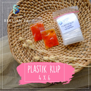 PLASTIK KLIP Atau PLASTIK CLIP Ukuran 4 X 6 Cm Clip Ziplock Plastik Bening Serbaguna 3 Pack