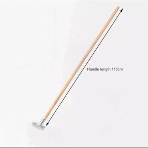 Stainless Steel Wire Scrub Brush with Long Handle Stiff Metal Bristle Scrubber Broom for Outdoor Moss Removal Pool Wire Brush