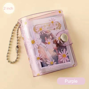 【Pharaoh🎀COD】Album foto mini Daisy kecil Kunci rantai kunci album foto buku penyimpanan foto
