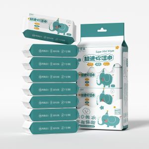 Tissue Basah Mini Pack Tisu Basah Bayi Travel Pack Tissu Lucu Karakter Kartun Tanpa Alkohol dan Pewangi (1 Paket Besar)