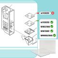 Upgraded W 11130203   Freezer Shelf, Compatible with whirlpool Refrigerator WRS571CIHZ WRS571CIHZ04 WRS571CIHZ01 Freezer Glass Shelf, Replacement W 10527849   W. 10773887   AP 6262440   PS 12347522 4545866. 