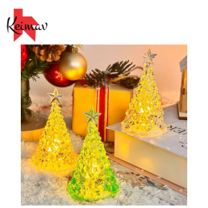 Christmas Tree Crystal Decoration Colorful Childrens Birthday Night Light Gift Merry Christmas - Keimav Official